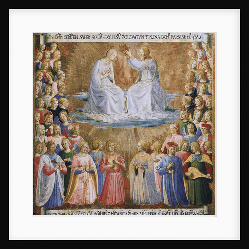 Coronation of the Virgin from the Armadio degli Argenti Painting Series by Fra Angelico