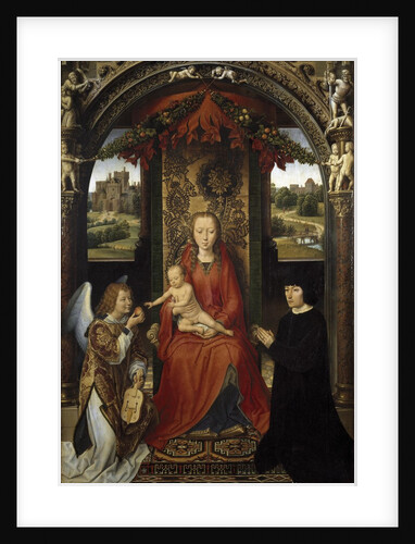 Madonna and Child with Donors and an Angel by Hans Memling