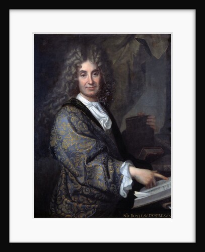 Portrait of Nicolas Boileau, known as Boileau Despreaux by Jean-Baptiste Santerre
