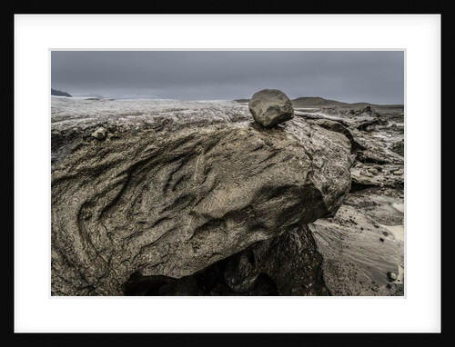 Large rocks by Flaajokull Glacier, Vatanjokull Ice Cap, Iceland by Anonymous