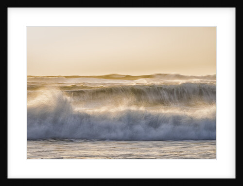 Waves and Beach by the Jokulsarlon, Iceland by Anonymous