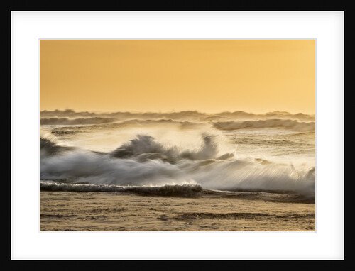 Waves and Beach by the Jokulsarlon, Iceland by Anonymous
