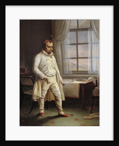 Portrait of Napoleon I on St. Helena Dictating his Memoires by Charles Auguste Steuben