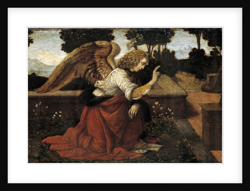 Detail of Gabriel from The Annunciation by Lorenzo di Credi