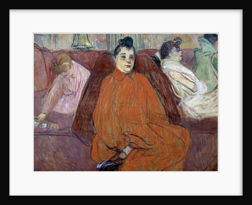 In the Salon: The Sofa by Henri de Toulouse Lautrec
