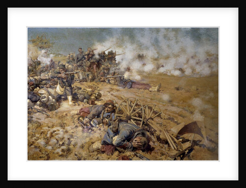 Line of fire at the battle of Rezonville by Pierre Georges Jeanniot
