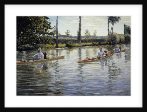 The Canoes by Gustave Caillebotte