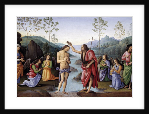 The Baptism of Christ by Perugino