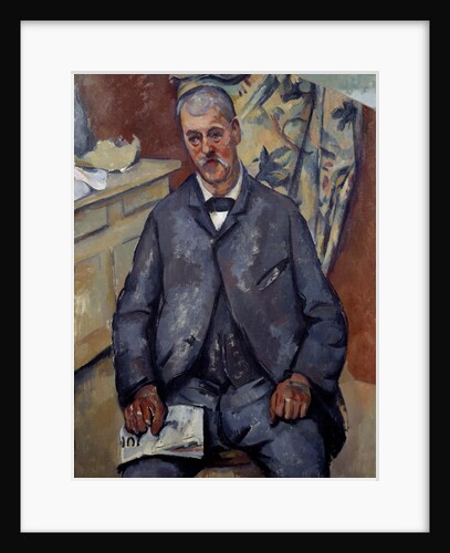 Portrait of a seated man by Paul Cezanne