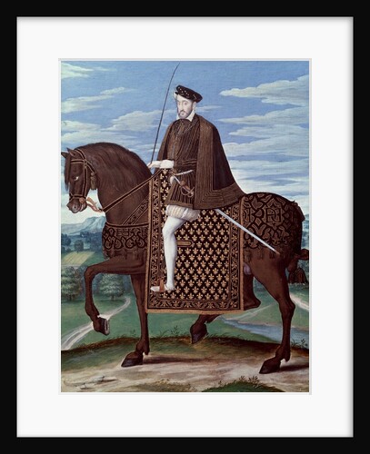 Equestrian portrait of King Henry II by Anonymous