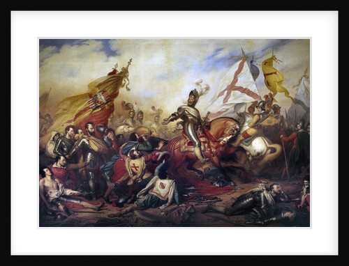 King Henry IV of France (1553-1610) at the battle of Ivry, 14 March 1590 by Anonymous
