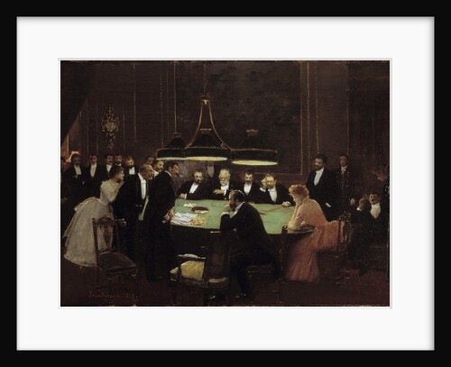 he Gaming Room at the Casino, 1889, by Jean Beraud