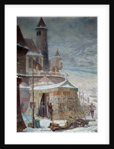 The tent of Charles le Temeraire at the Siege of Nancy by Gaston Save