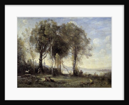 The Goatherds of Castel Gandolfo by Jean Baptiste Camille Corot