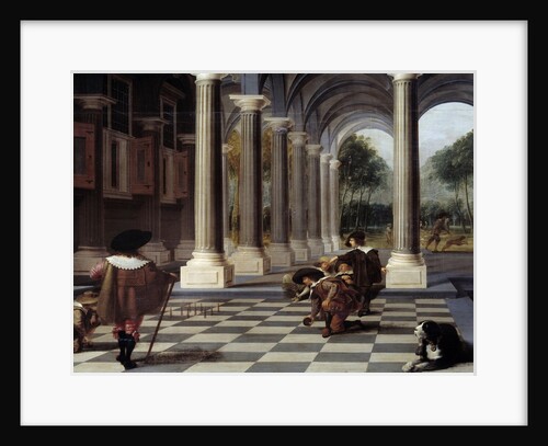 Men Bowling by Dirck van Delen