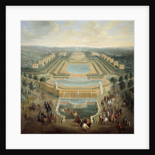 Perspective view of the castle of Marly by Pierre Denis Martin
