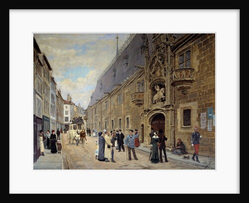 Ducal Palace of Nancy in restoration by Leon Joseph Voirin