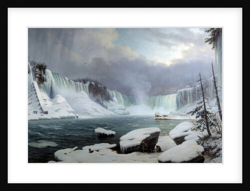 The Great Cataract at Niagara by Hippolyte Sebron