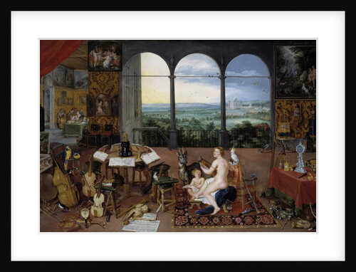 The Hearing. Allegory of the five senses by Jan Brueghel the Elder