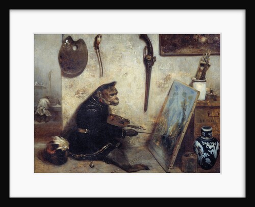 The Monkey Painter by Alexandre Gabriel Decamps