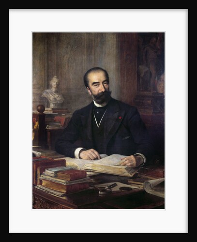 Portrait of Sadi Carnot at his desk - by Theobald Chartran