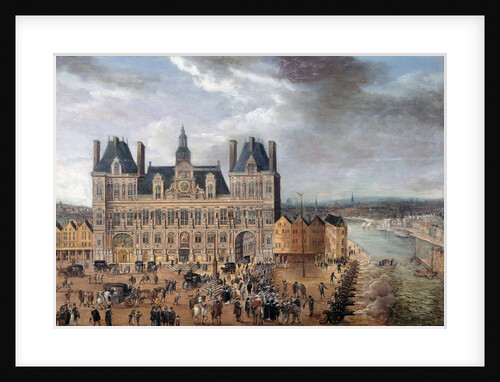 View of the Place de Greve and the Hotel de Ville in Paris, 1640 by Anonymous