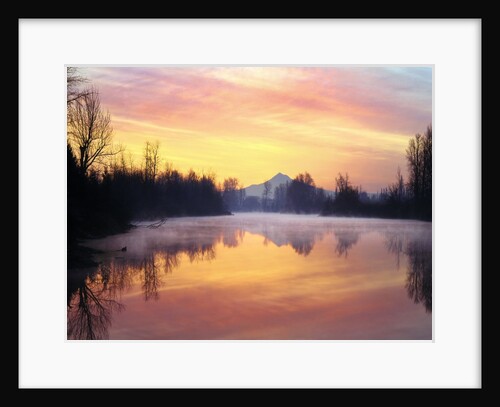Mt. Hood reflection at sunrise by Anonymous
