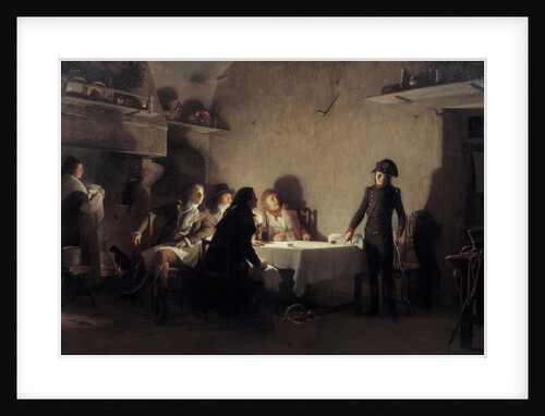 The Supper at Beaucaire - Life of Napoleon Bonaparte by Jean Jules Antoine Lecomte du Nouy
