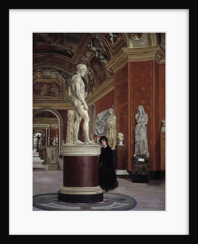View of the Mars-rotunda and the Hall of Mecenas at the Louvre by Alphonse Hirsch