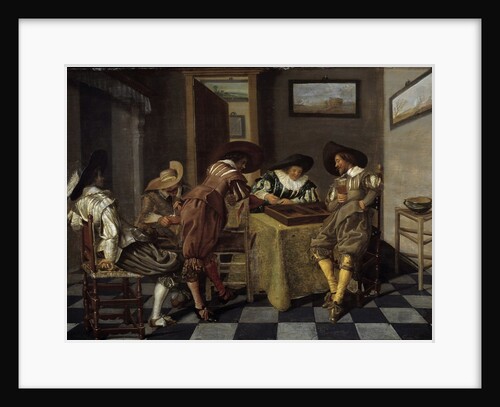 Tric-trac players by Dirk Hals