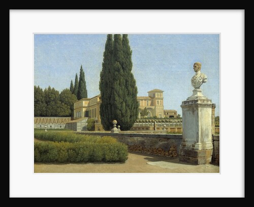 In the gardens of the Villa Albani by Christoffer Wilhelm Eckersberg