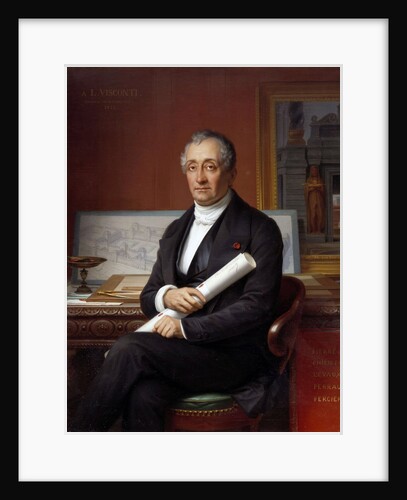 Portrait of Louis Tullius Visconti by Theophile Vauchelet