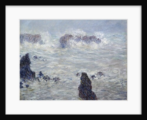 Storm off the coasts of Belle-Ile - by Claude Monet