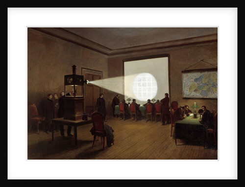 Projection of encoded telegraphic messages, 1870 - by Jules Did