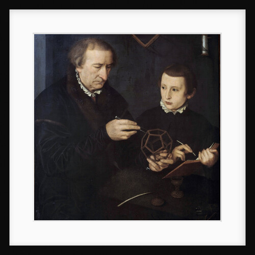 Portrait of Johann Neudorfer The Elder and his son by Anonymous