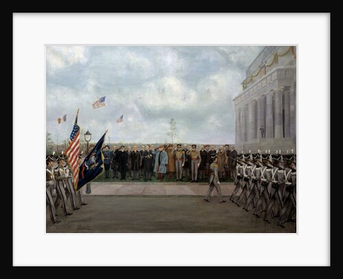 Marshal Joffre on a mission to Washington, 1917 by Charles Edmund Brock