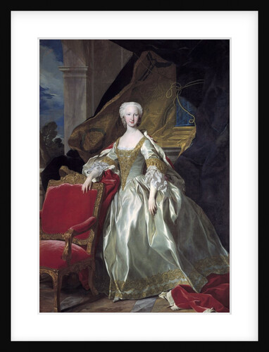 Full-length portrait of Maria Teresa Rafaela of Spain by Louis Michel van Loo