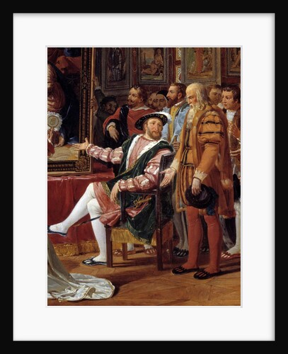 Francis I receiving a painting of the Holy Family by Raphael by Anicet-Gabriel Lemonnier