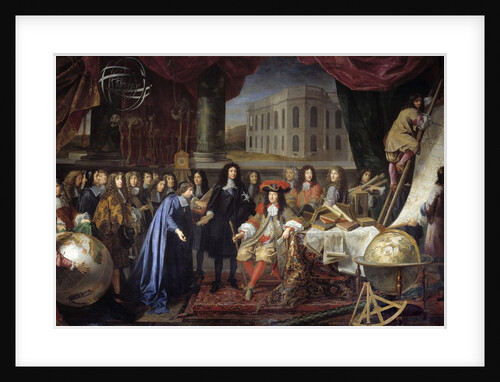 Colbert Presenting the Members of the Royal Academy of Science to Louis XIV by Henri Testelin