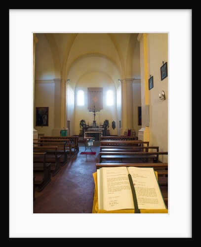 Inside very small chapel in the town of Volpaia Chianti Tuscany by Anonymous