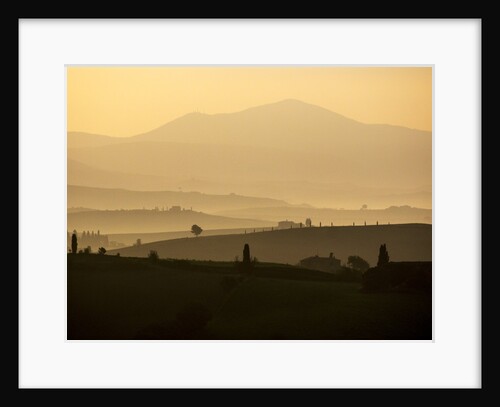 Morning light over the Tuscan landscape by Anonymous