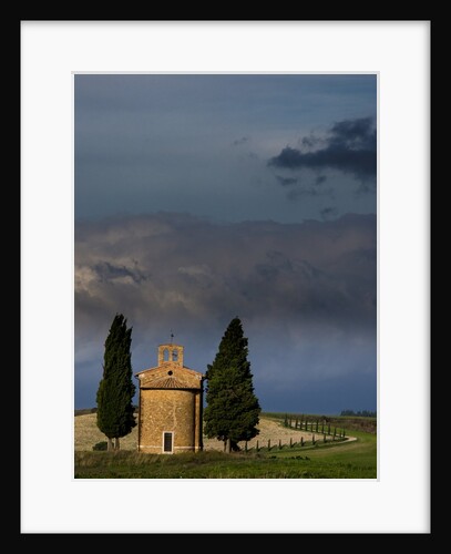Vitaleta chapel near Val Di Orcia With morning light also known as theÃ¢â‚¬â„¢ Church of the MadonnaÃ¢â‚¬â„¢ by Anonymous