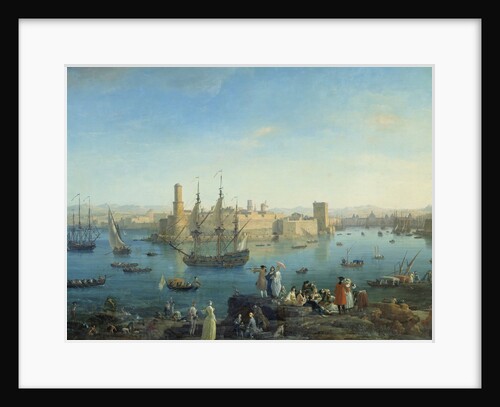 Entrance of the harbour of Marseille in 1754 by Joseph Vernet