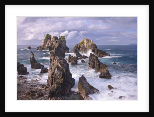 Spectacular and poetic view of rock formation called Gigi Hiu (Shark's Teeth), Lampung by Anonymous