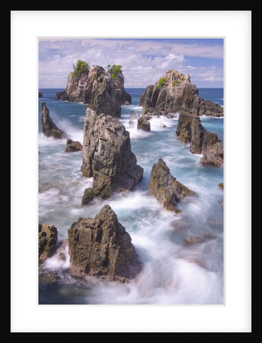 Spectacular and poetic view of rock formation called Gigi Hiu (Shark's Teeth), Lampung by Anonymous