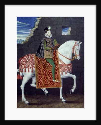 Equestrian portrait of Henry III, King of France by Anonymous
