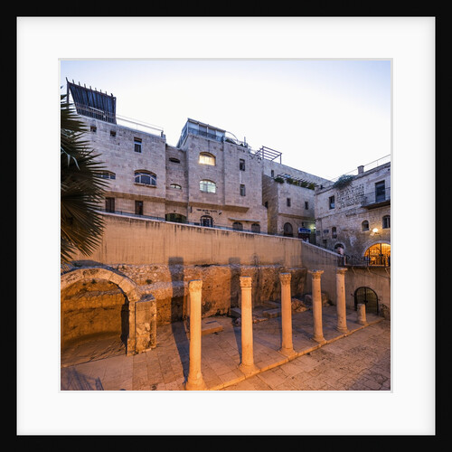 Old Town, Jewish Quarter, the ruins of the Roman Cardo Maximus by Anonymous
