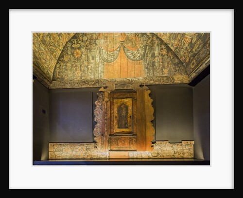 Givat Ram, Israel Museum, Jewish Art and Life Wing, Interior of the Horb synagogue (Horb am Main, Germany, AD 1735, Artist: Eliezer Sussman of Brody) by Anonymous
