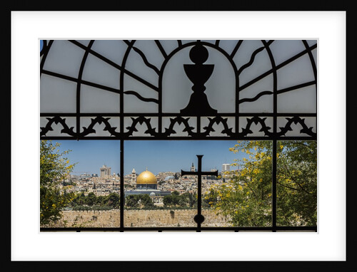 View of the Old Town with the Dome of the Rock from the Catholic Franciscan church of Dominus Flevit by Anonymous