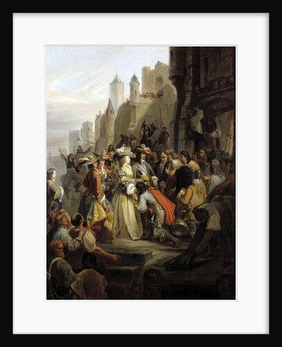 Entrance of Mademoiselle de Montpensier in Orleans by Alfred Johannot